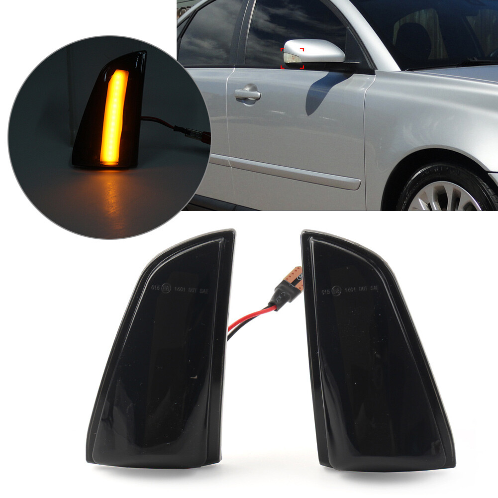 Volvo S40 V50 C70 LED Dynamic Turn Signal Side Mirror Lights 2X