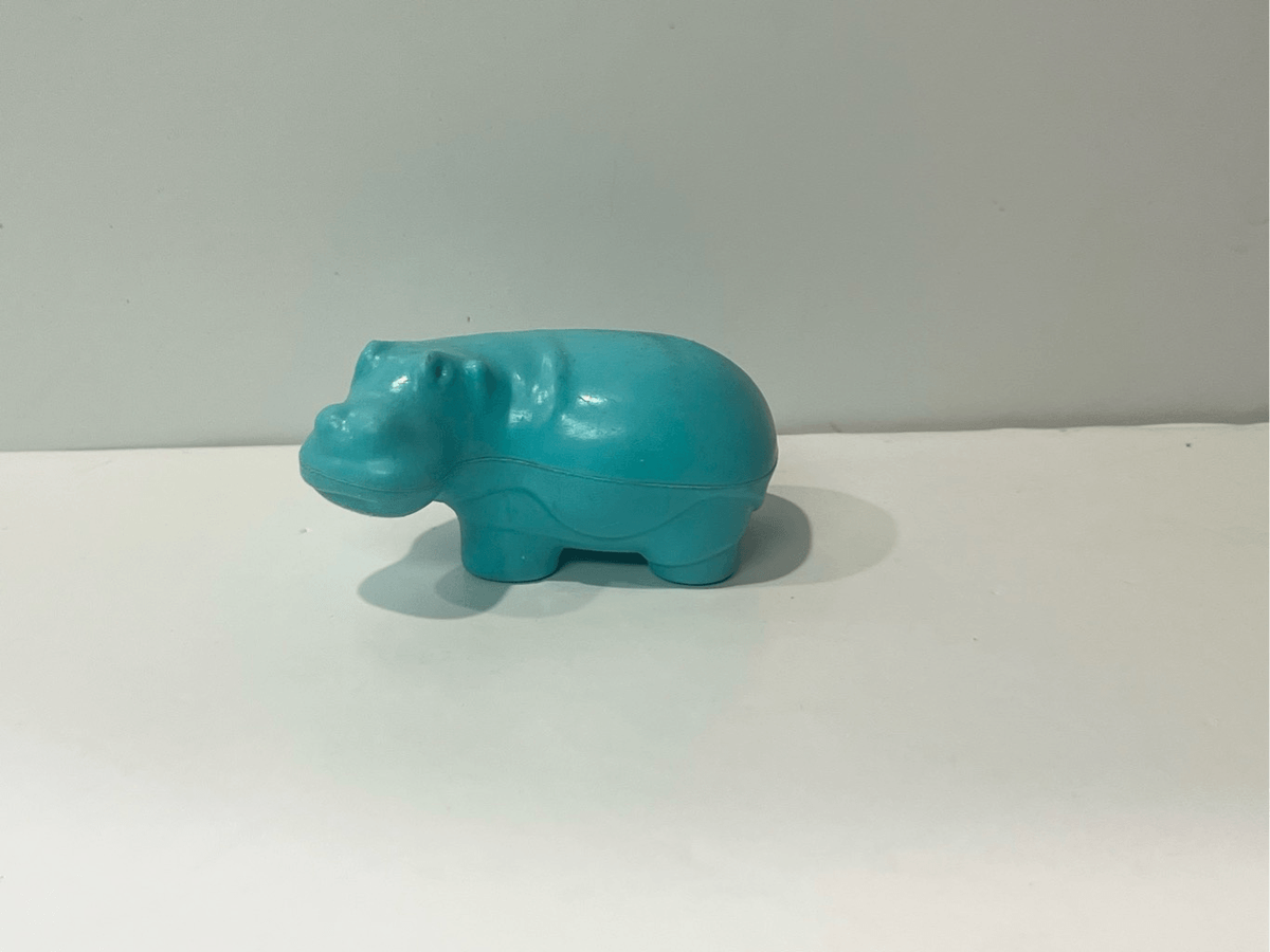 Vintage Fisher-Price Zoo 916 Blue Hippo Hippopotamus Animal Piece