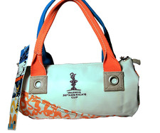 Murphy & Nye - ALZIRA bag sailtex - Damen Handtasche Tasche  weiß orange blau