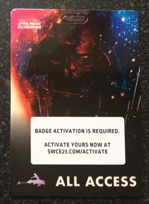 Star Wars Celebration 2023 Europe Pass All Access Unpunched
