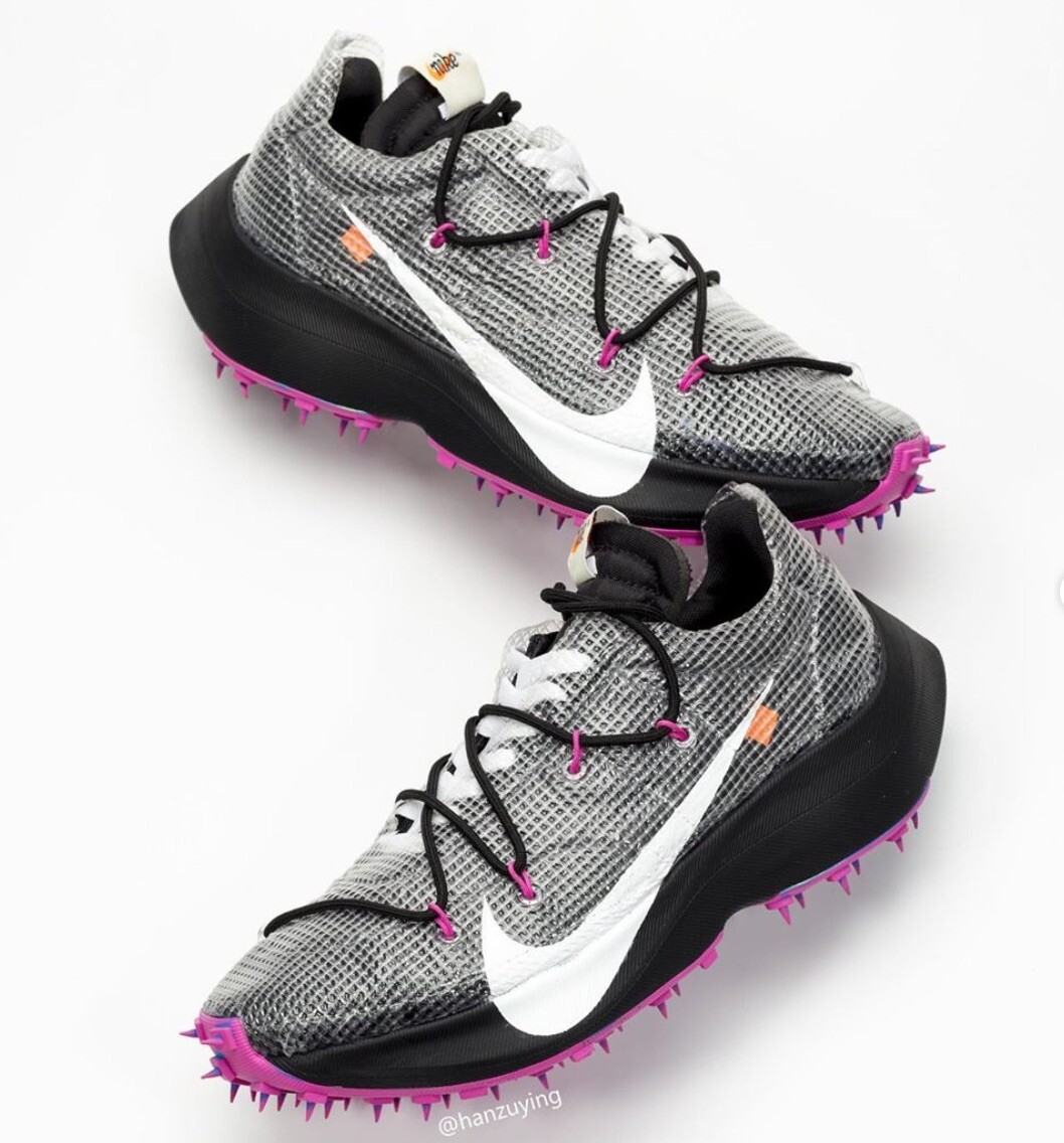 OFF WHITE X NIKE Nike Vapor Street X Off White UK 8 EU42.5 Nero Bianco Laser Fucsia Unisex ?