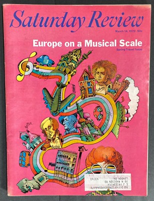 SATURDAY REVIEW Magazine March 1970 ~ Europe Music Travel Issue/Jazz LPs/Rogow