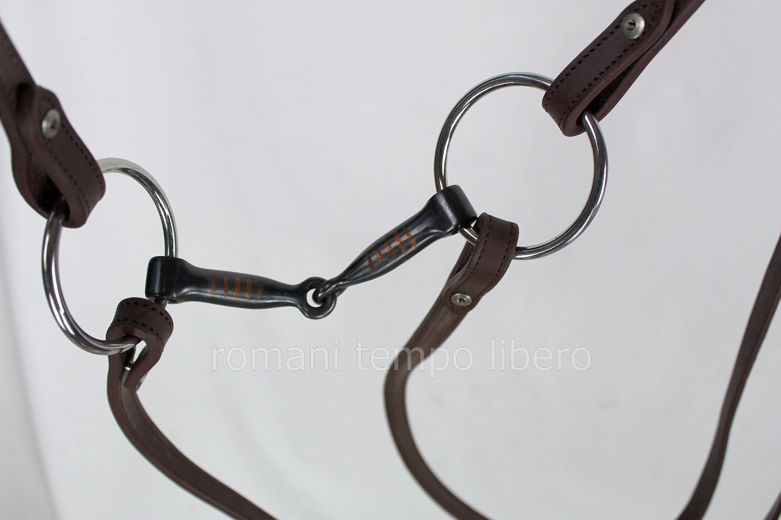 Western Bridle in smooth leather complete with reins and bit