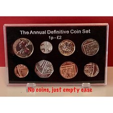 2016-2026 Annual Coin Set Empty Display Case For 1p-�2 Coins + stand ( NO COIN )