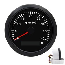 85mm Tachometer Tacho Meter Gauge Hourmeter 7 Colours For Car Boat 4000RPM