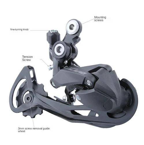 Shimano ALIVIO RD-M3100 9 Speed City Road Bicycle Rear Derailleur Long Cage - Picture 3 of 6