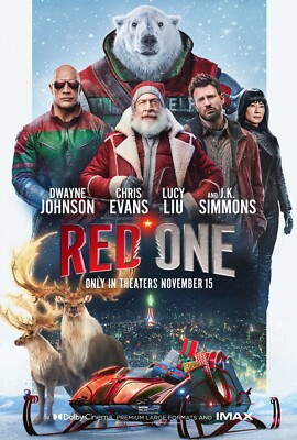red one 2024 Dwayne Johnson Film plakat movie poster
