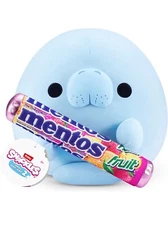 NWT Plush Stuffed Snackles / Mentos Super Soft Squishy Plush Toy Blue Sea Cow