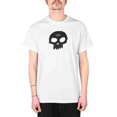 T-Shirt Zero Single Skull S/S - weiß/schwarz