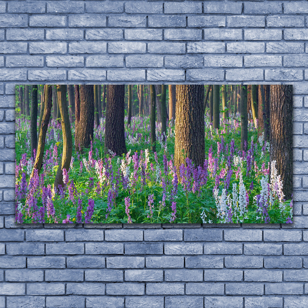 Tableau sous verre 140x70 Nature pour salon apaisant et zen
