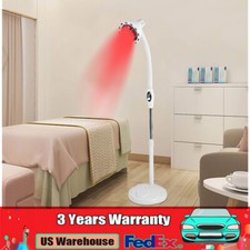 275W Floor Stand Infrared Therapy Heat Lamp Health Pain Relief Physiotherapy USA