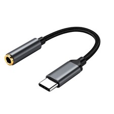 USB Type C Portable 3.5 Mm Audio Flexible Jack Headphone Converter Adapter Cable