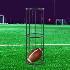 Ball Rack Basketball Storage Shelf Display Stand Metal Garage Vertical Ball