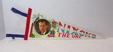 1969 Richard Nixon NIXON'S THE ONE Inauguration Pennant Flag 18" 102424WT-J
