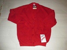 Vintage 1992 Jerzees Tulip Michaels Cardigan 4 Button Sweater One Size Fits All