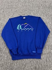Vtg Crazy Shirts Hawaii Sweatshirt Men Medium Fleece Aspen Crewneck Made In USA
