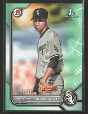 Norge Vera 2022 Bowman #BP-100 Prospects Neon Green /399 Chicago White Sox