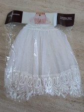 White Lace Teardrop Petticoat Skirt NEW Crinoline Womens One Size by Leg Avenue