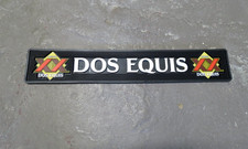 Dos Equis XX Cerveza Beer 20.5x3.5" Bar Rail Mat Man Cave Bar Decor