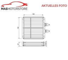 WÄRMETAUSCHER INNENRAUMHEIZUNG VALEO 811508 A FÜR MERCEDES-BENZ E-CLASS