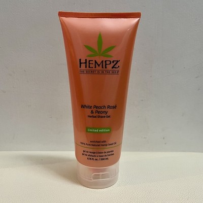 Hempz White Peach Rose & Peony Herbal Shave Gel 6.76oz Limited Edition Hemp HTF