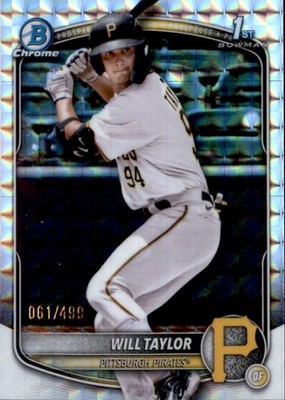 Will Taylor 1st Bowman #BCP-179 #/499 Pittsburgh Pirates
