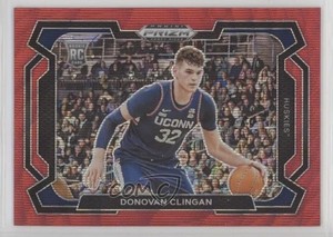 2024 Panini Prizm Draft Picks Red Wave Variations Donovan Clingan #95 Rookie RC
