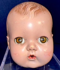 Vintage Antique Hard Plastic Sleepy Eyes Baby Doll Head 3 1/2  