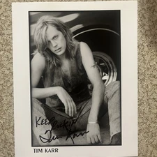 Tim Karr Signed 8x10 (Canadian Rock Star)