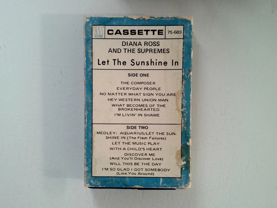 Diana Ross & The Supremes Let The Sunshine In Cassette Motown Slip Case Foto 2 de 2