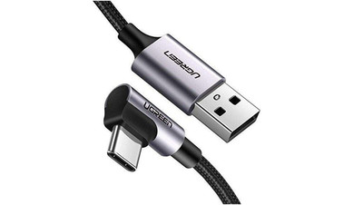 UGREEN Kabel USB 3.0 typ-A / typ-C kątowy (wtyk / wtyk) Quick Charge 3.0 US284 c