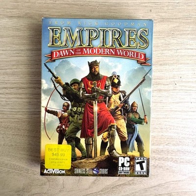 Empires Dawn of the Modern World PC RTS 2003 Activision Sealed NOS Windows XP