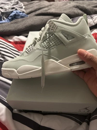 WMNS Air Jordan 4 Retro Seafoam. Size 9W. Brand New. In Box