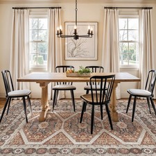 6x9 Washable Oriental Area Rug for Living Room Bedroom Dining Non-Slip