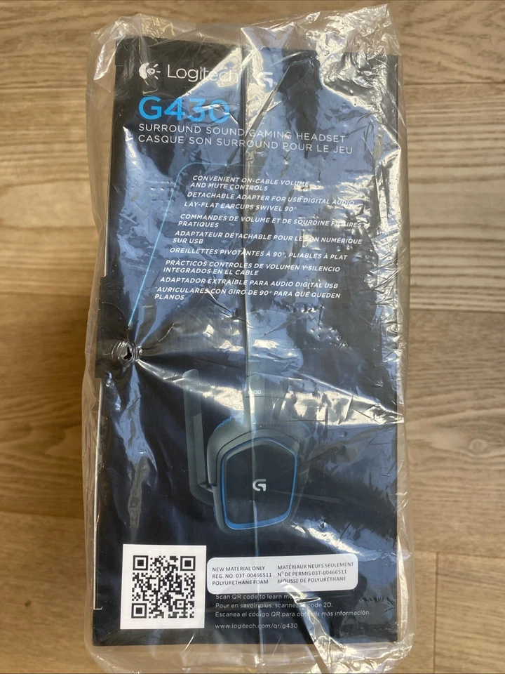 Logitech G430 Black/Blue Over the Ear Gaming Headset - Image 4 of 4