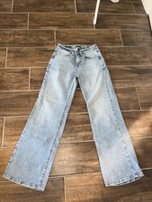 Wild Fable Women's Low-Rise Wide Leg Baggy Jeans Size 00/R Light Wash