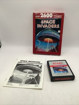 Atari 2600 Red Space Invaders With CIB