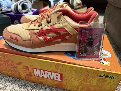 NEW ASICS Kith x Marvel x -Men Gel-Lyte III Gambit Sneakers Size 12 W/ Card