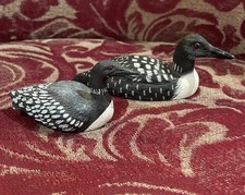 American Wildlife Collection Loon  1981 Craft-Tex Duck Decoy Set Vintage Ducks