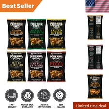 Gourmet Pork Rinds Variety 6-Pack - Crunchy Keto Snacks - 0 Carbs  32g Protein
