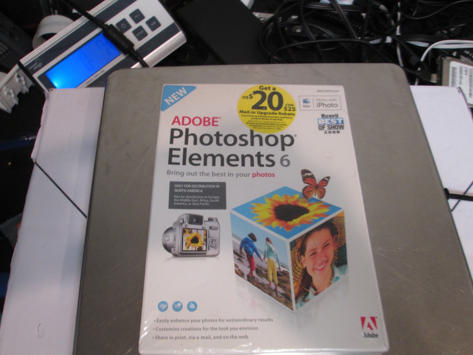 Adobe Photoshop Elements 6 Mac Sealed RTL Box 2008 iPhoto Compatible