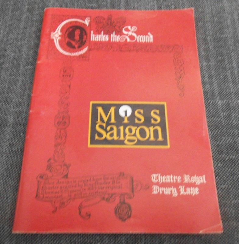 PLAYBILL MISS SAIGON AT THE THEATRE ROYAL DRURG LANE