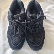 Balera 6.5 AD M Suede Mesh Split Sole Dance Sneakers Black Jazz Hip Hop EUC