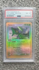 POKEMON CARD 2003 EX CACTURNE REVERSE FOIL/HOLO SANDSTORM #2 GRADED PSA 8