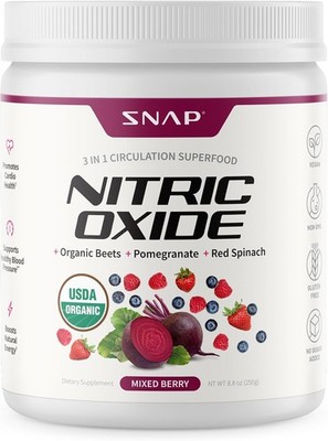 USDA Organic Beet Root Powder Nitric Oxide Supplements for Men Women Pomegranate
