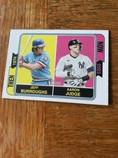 2023 Tops Heritage Then And Now Aaron Judge Jeff Burroughs Card