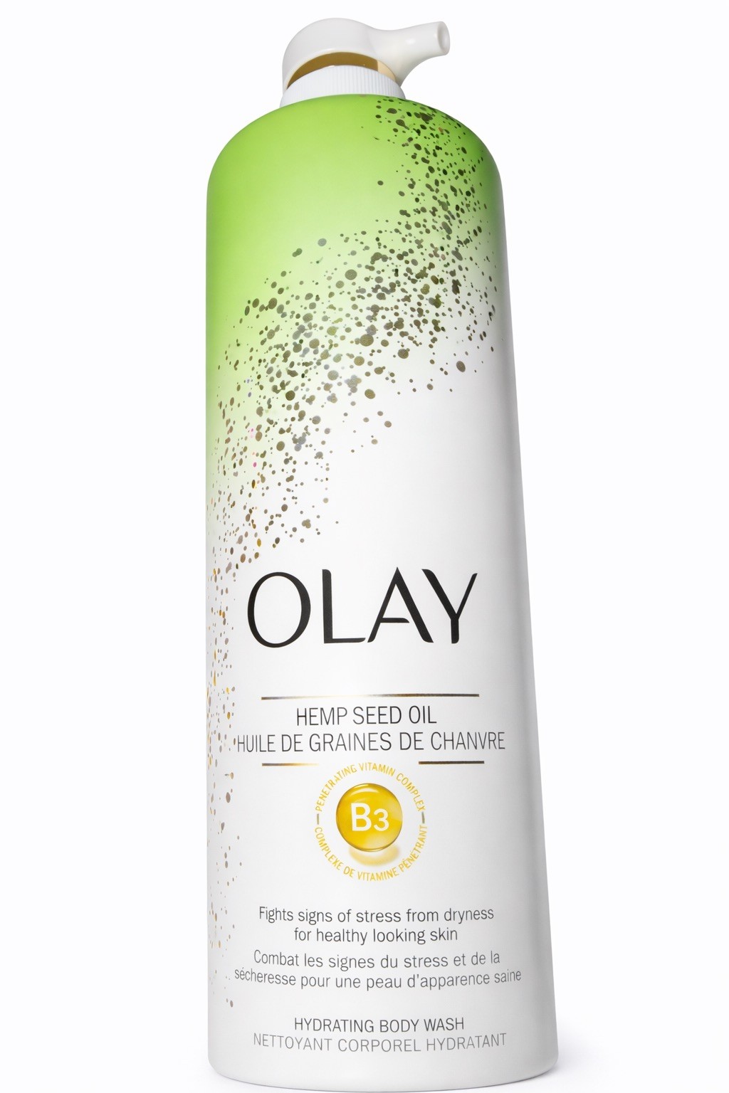 Olay Hempseed Oil B3 Hydrating Body Wash 19.9oz 591 ml with pump FREE SHIPPING