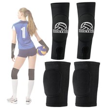 Volleyball Arm Sleeves and Knee Pads Set Passing Forearm Sleeves with Protect...