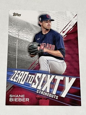 2021 Topps Baseball Zero to Sixty - Shane Bieber - Cleveland Indians