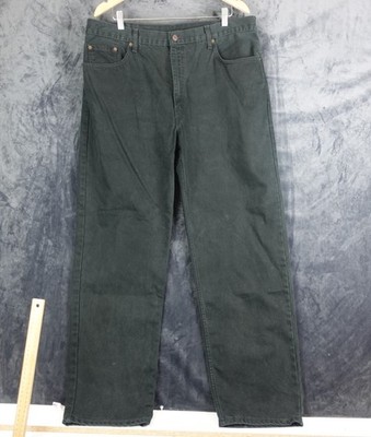 Mens Levis 504 Black Denim Jeans 100% Cotton Size W40 L32 vintage 90s